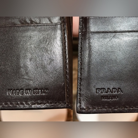 PRADA Signature Jacquard Leather Trifold Wallet 😍❤️‍🔥 - Picture 9 of 17